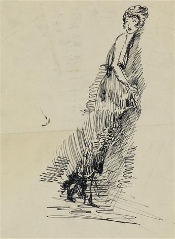JARED FRENCH Three pen and ink drawings.